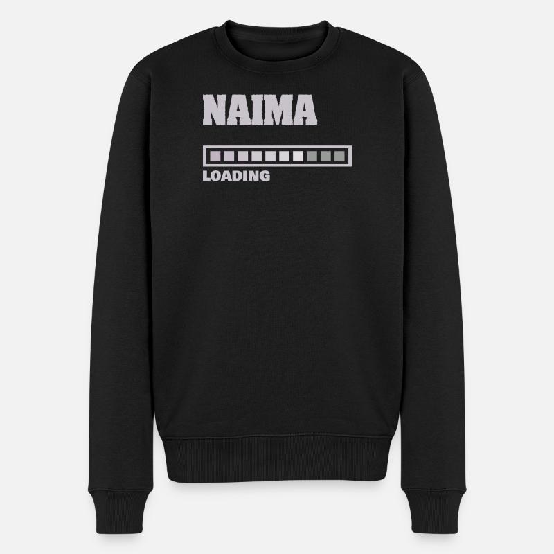 Geschenk für Naima - Männer Premium Bio Pullover - Schwarz