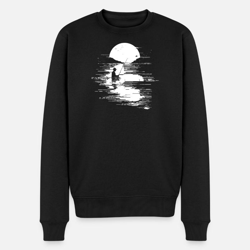 Graphique de pêche - Pull Premium bio Homme - noir