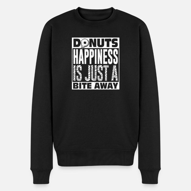 Restauration rapide en donuts - Pull Premium bio Homme - noir
