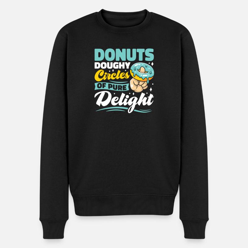 Restauration rapide en donuts - Pull Premium bio Homme - noir