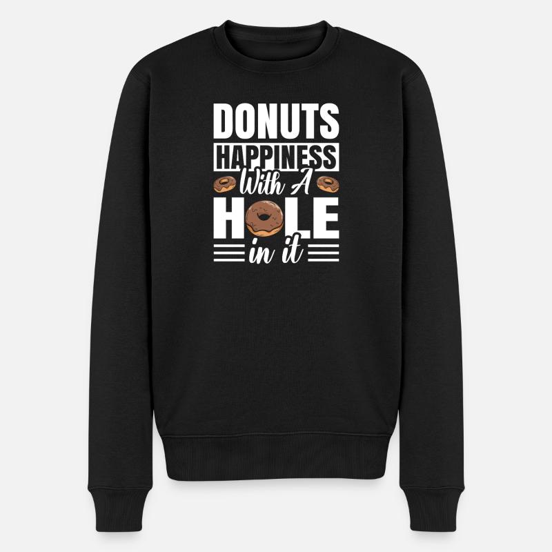 Restauration rapide en donuts - Pull Premium bio Homme - noir