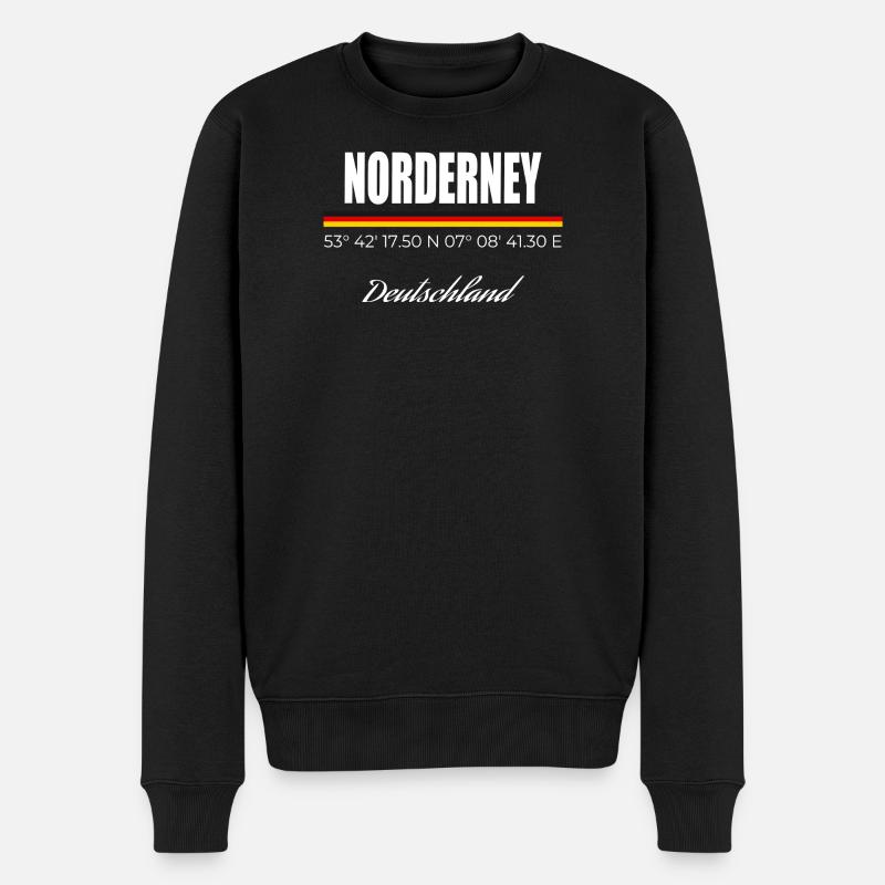 Norderney - Männer Premium Bio Pullover - Schwarz