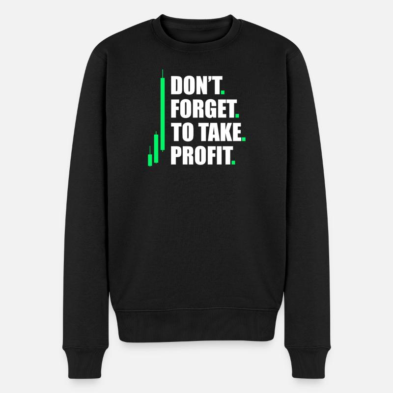 Profitez Marché boursier Trader en bourse - Pull Premium bio Homme - noir