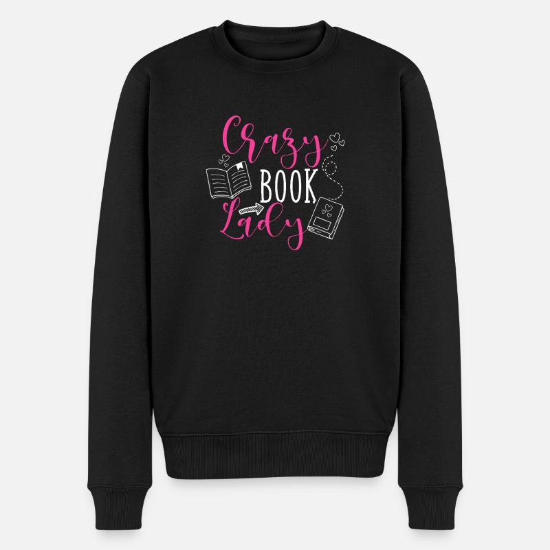 La folle des livres - Pull Premium bio Homme - noir