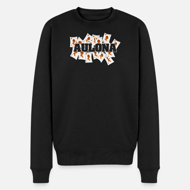Herzdame Aulona - Männer Premium Bio Pullover - Schwarz