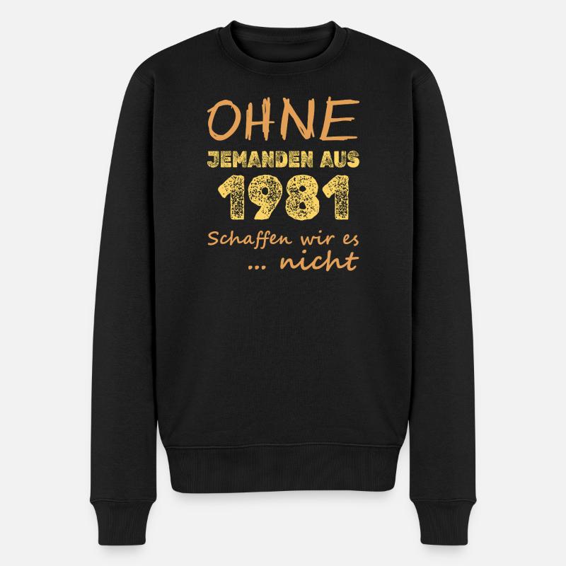 es 1981 - Männer Premium Bio Pullover - Schwarz