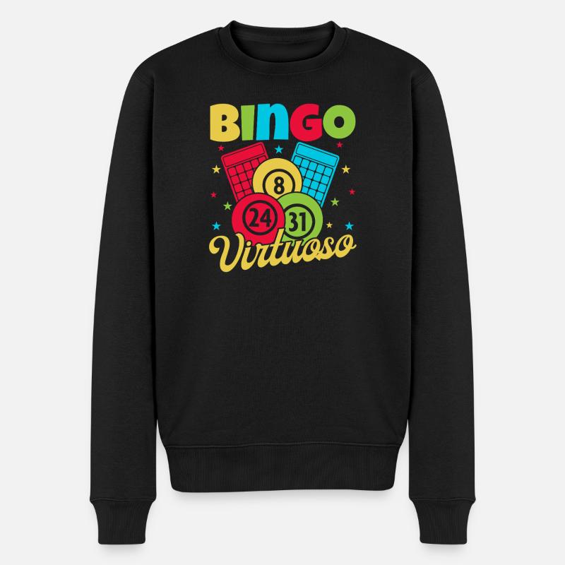 Bingo Game Virtuoso Bingo - Männer Premium Bio Pullover - Schwarz
