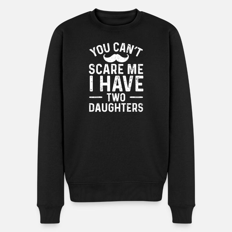 Zwei Töchter Vertrauens-Tee - Männer Premium Bio Pullover - Schwarz