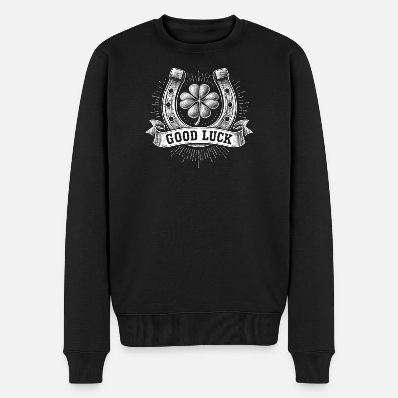Bonne chance - Pull Premium bio Homme - noir