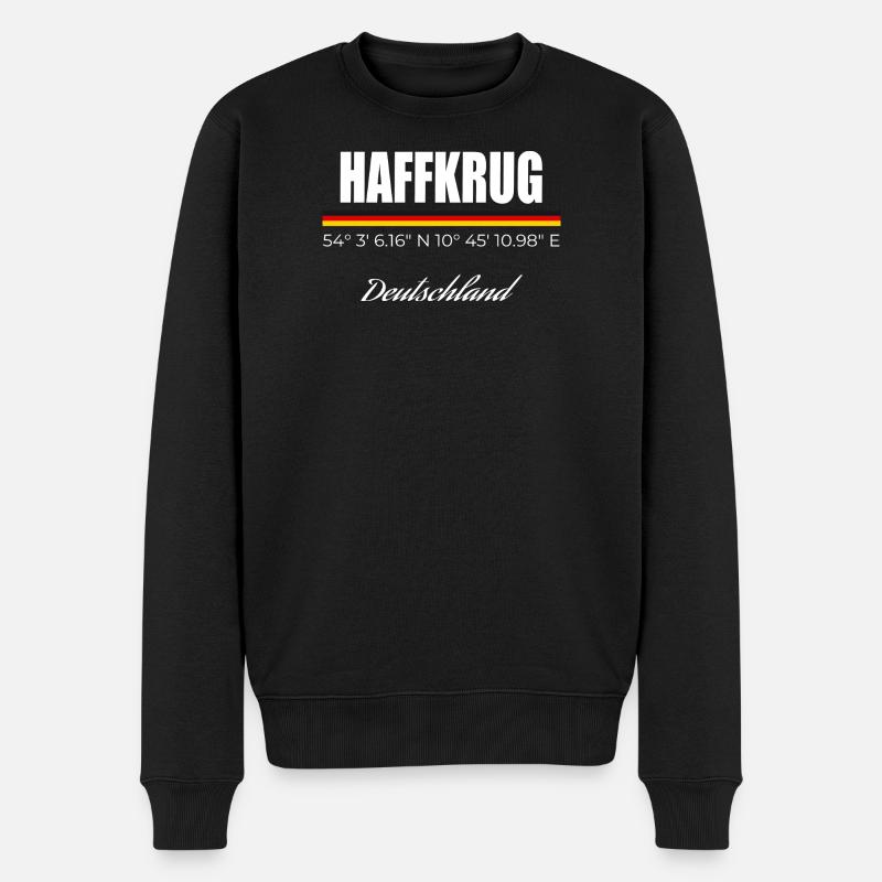 Haffkrug - Männer Premium Bio Pullover - Schwarz