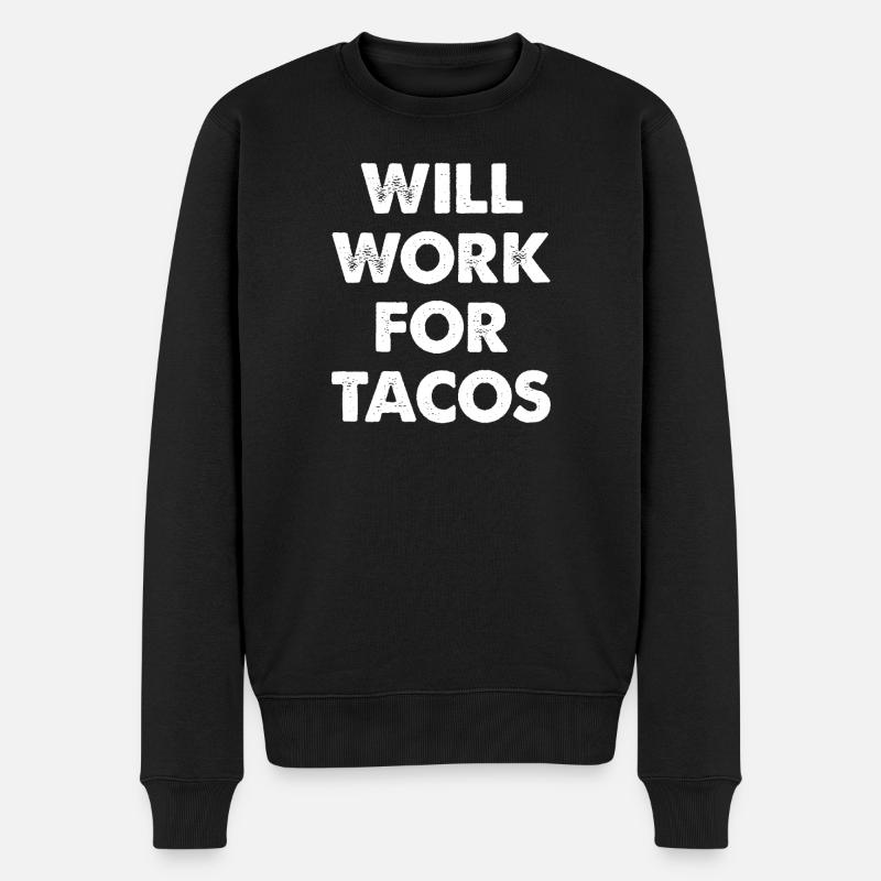 Ça marchera pour les tacos - Pull Premium bio Homme - noir
