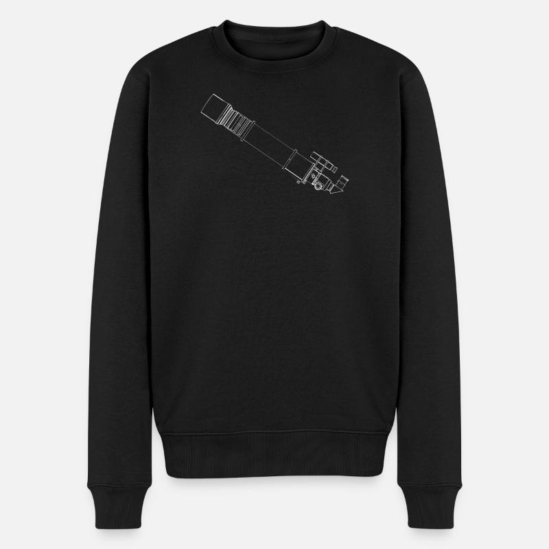 Plan du télescope - Pull Premium bio Homme - noir