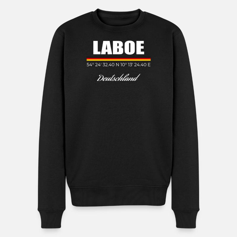Laboe - Männer Premium Bio Pullover - Schwarz