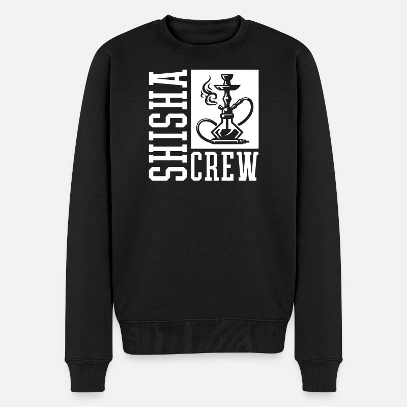 Shisha Crew - Männer Premium Bio Pullover - Schwarz