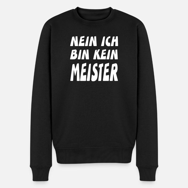 Meister - Männer Premium Bio Pullover - Schwarz