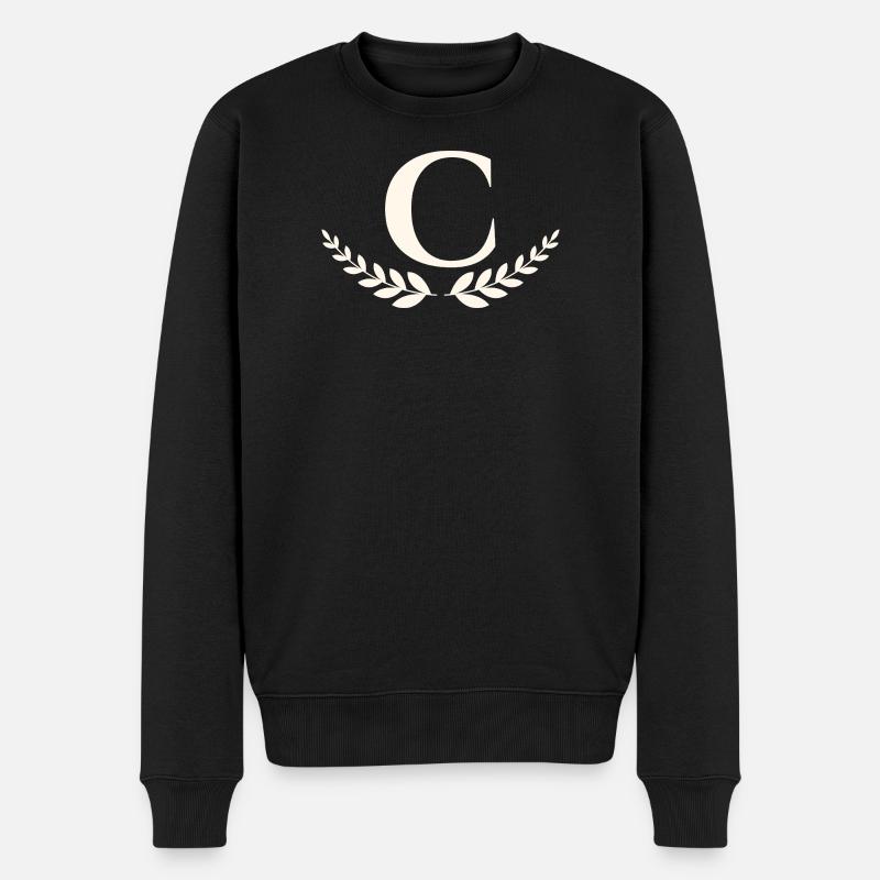 C - Männer Premium Bio Pullover - Schwarz