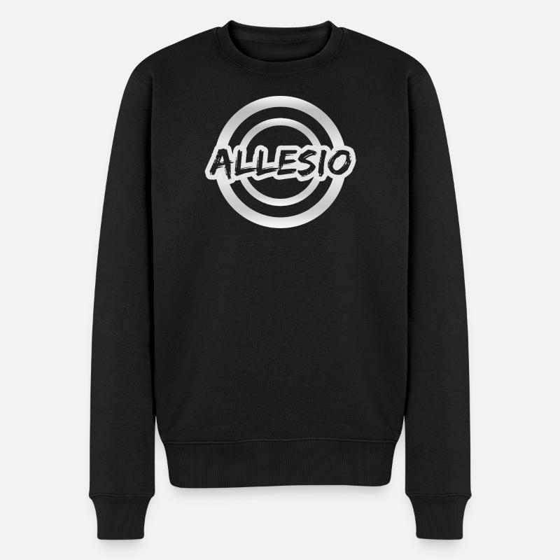 Prénom Allesio - Pull Premium bio Homme - noir