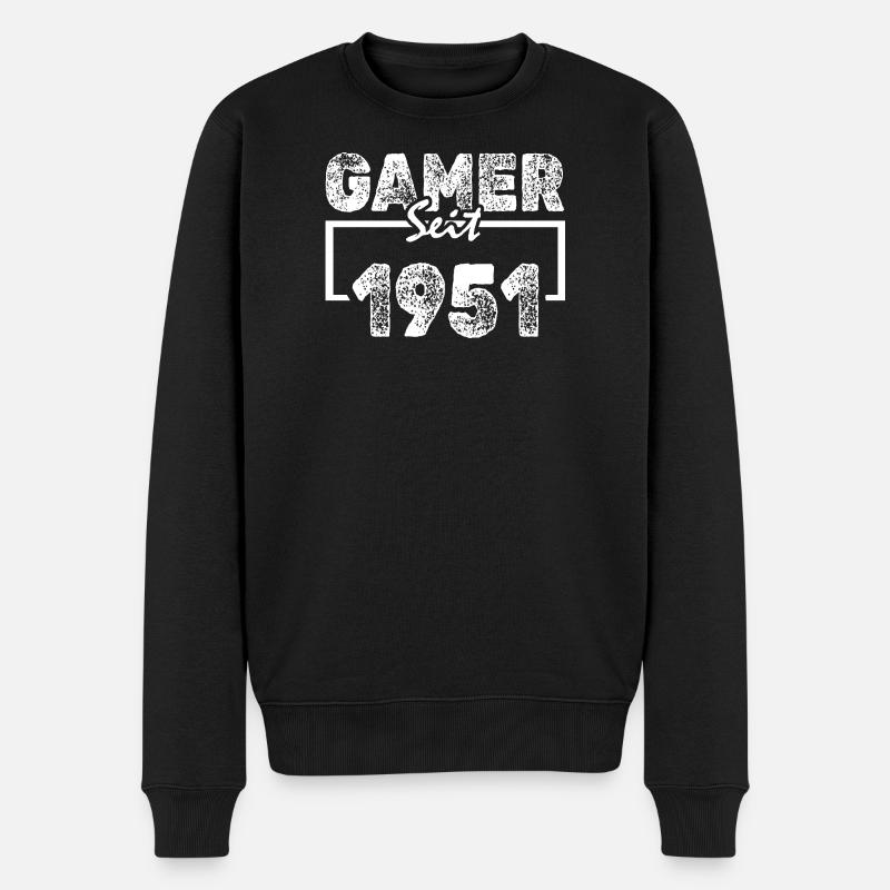 Gamer 1951 - Männer Premium Bio Pullover - Schwarz