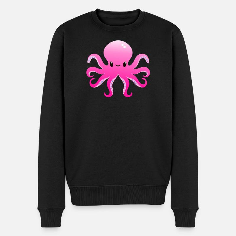 Octopussy - Männer Premium Bio Pullover - Schwarz