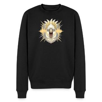 Tête sonore Kakadu - Pull Premium bio Homme - noir - Devant - Nico (187cm)