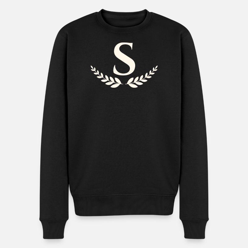 S - Männer Premium Bio Pullover - Schwarz