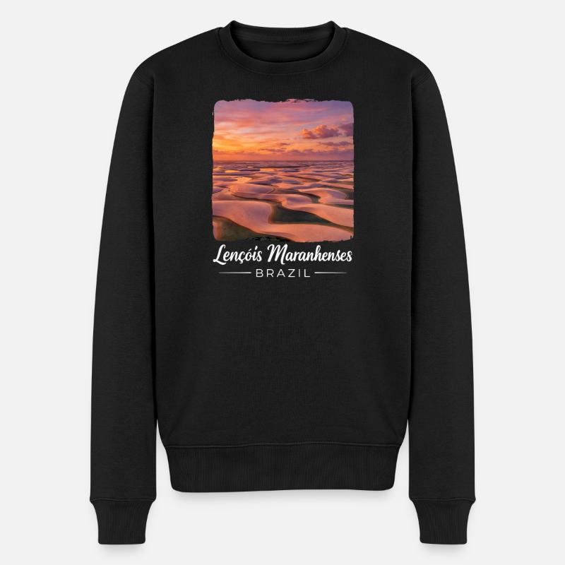 Lençóis Maranhenses Brasilien - Männer Premium Bio Pullover - Schwarz