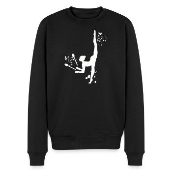 Gymnast With Clubs Rhythmic Gymnastics - Men's Premium Organic Jumper - black - Front - Nico (187cm)