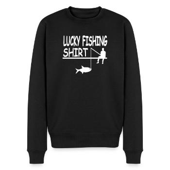 Angling - Men's Premium Organic Jumper - black - Front - Nico (187cm)
