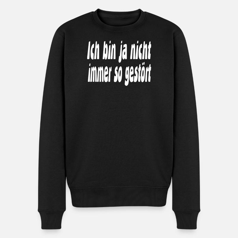 TROUBLÉ - Pull Premium bio Homme - noir