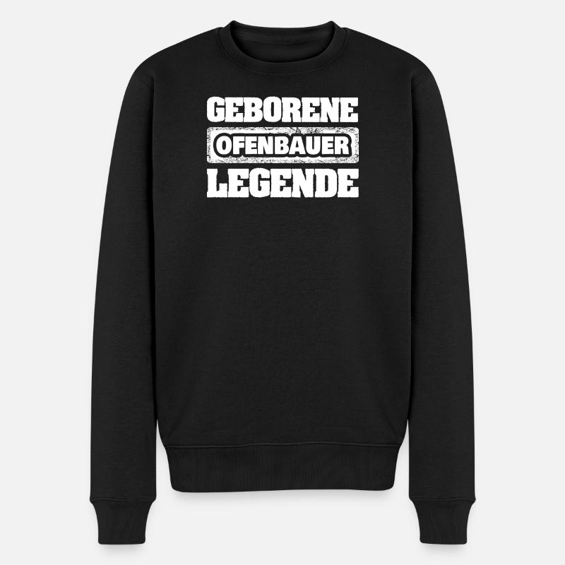 Geschenk für Ofenbauer - Männer Premium Bio Pullover - Schwarz