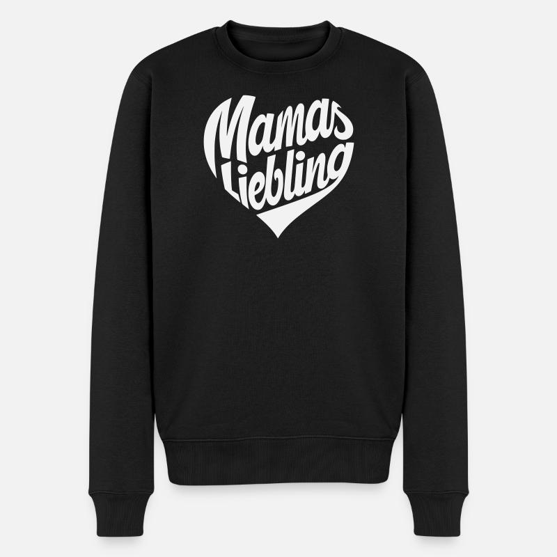 Le cœur préféré de maman - Pull Premium bio Homme - noir
