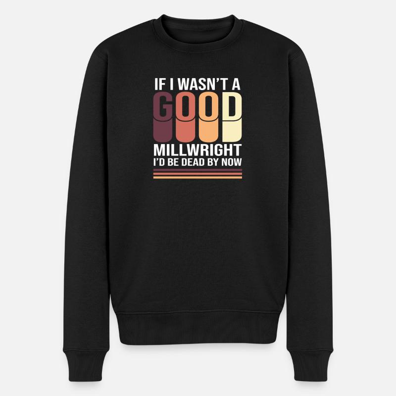 CNC Mechanic Mechanical Engineer Locksmith - Men's Premium Organic Jumper - black