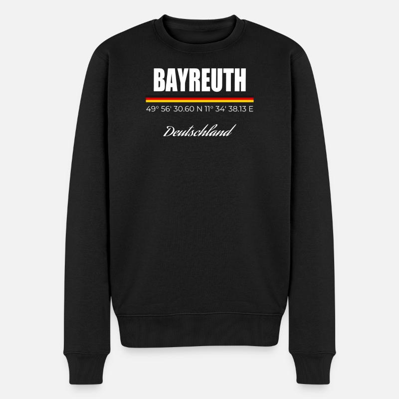 Bayreuth - Männer Premium Bio Pullover - Schwarz