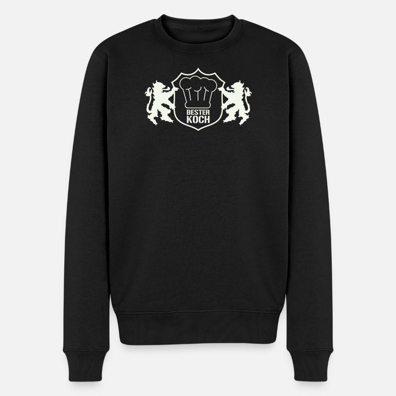 wappen_bester_koch - Männer Premium Bio Pullover - Schwarz