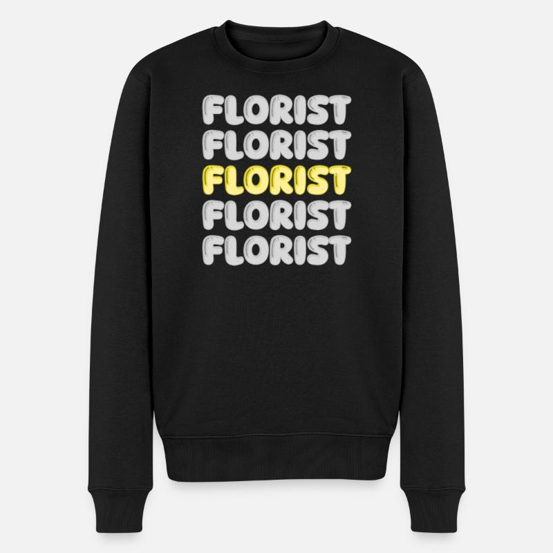 Beruf Florist - Männer Premium Bio Pullover - Schwarz