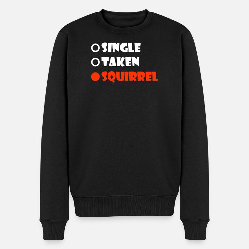 Nur genommenes Eichhörnchen - Männer Premium Bio Pullover - Schwarz