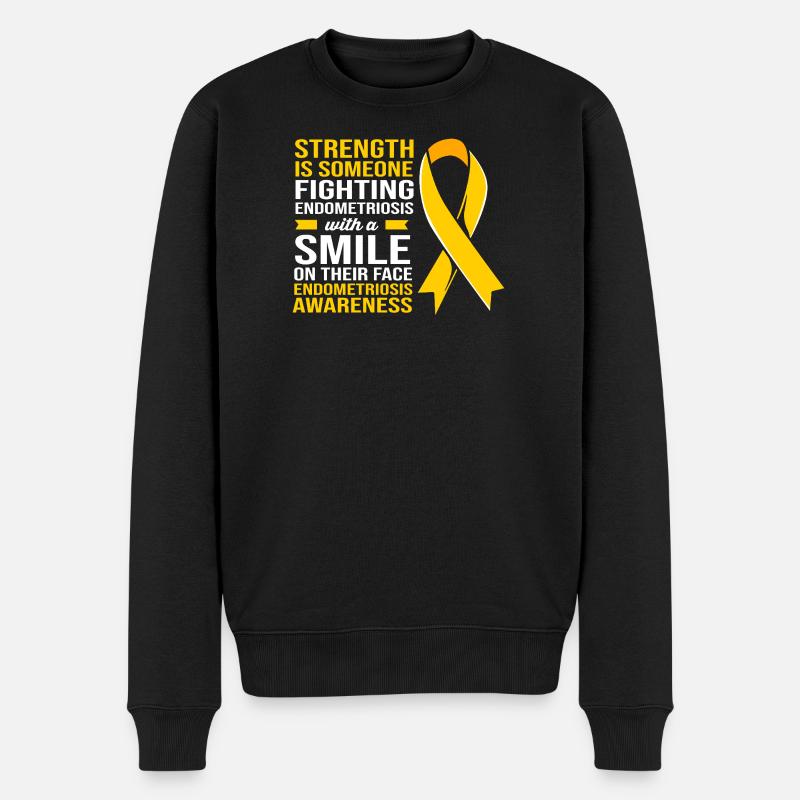 Endometriose Endo - Männer Premium Bio Pullover - Schwarz