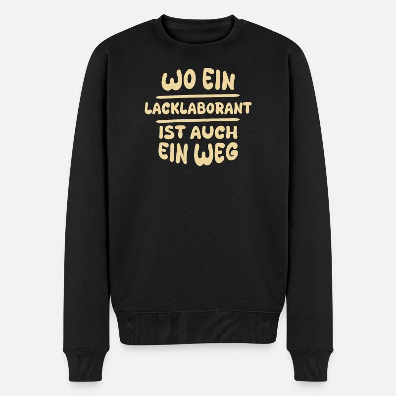 Lacklaborant - Männer Premium Bio Pullover - Schwarz