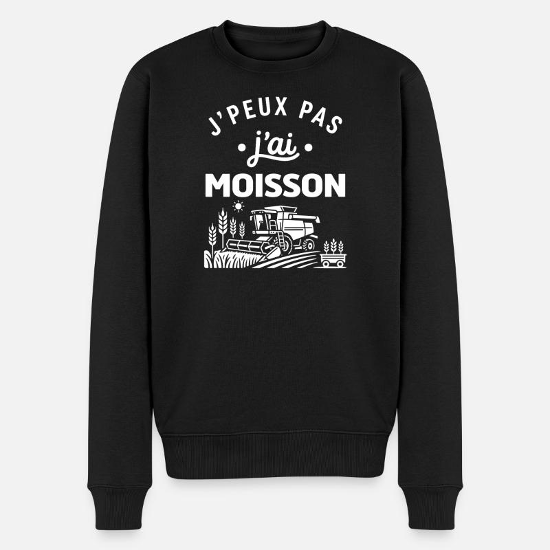 J'peux pas j'ai moisson - Pull Premium bio Homme - noir