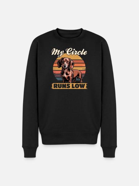 Funny Dog Breed Dachshund - Men's Premium Organic Jumper - black