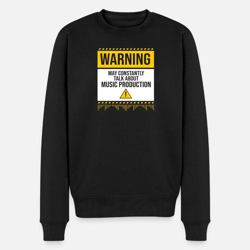 Label DJ Keyboard, DJ - Pull Premium bio Homme - noir