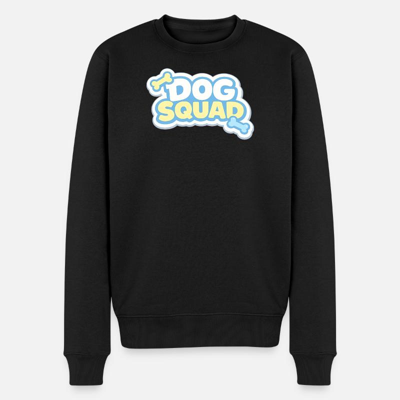 Dog Squad Pastellpfoten - Männer Premium Bio Pullover - Schwarz