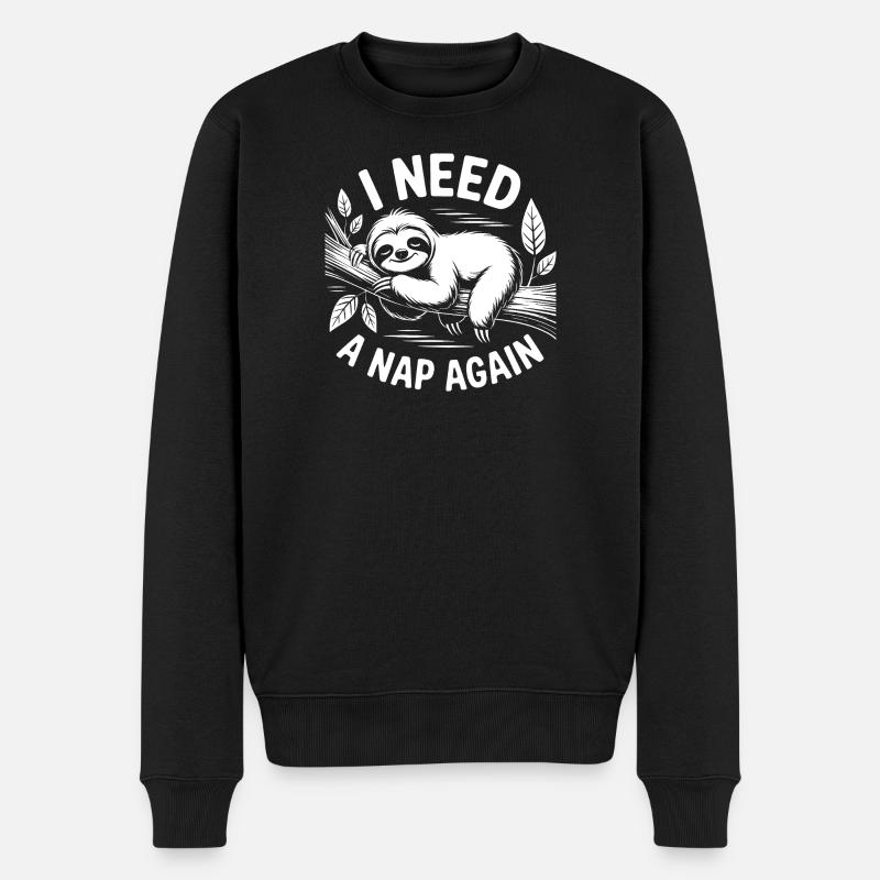 J’ai besoin d’une sieste - Pull Premium bio Homme - noir