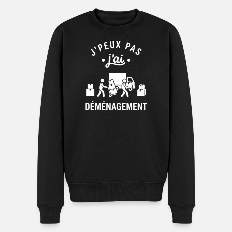 J'peux pas j'ai déménagement - Pull Premium bio Homme - noir