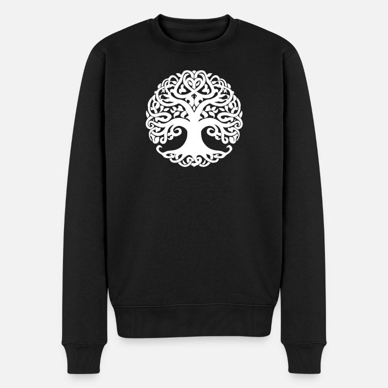 Arbre de vie, équilibre naturel - Pull Premium bio Homme - noir