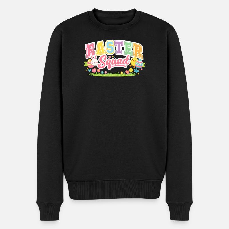 Easter Squad Egg Hunt - Männer Premium Bio Pullover - Schwarz