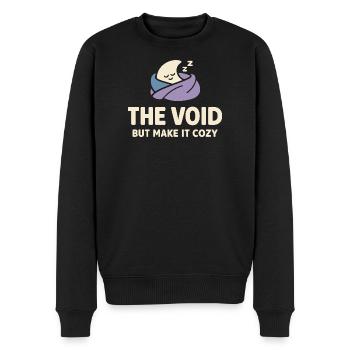 Existenzieller Humor, Nihilismus, Humor, - Männer Premium Bio Pullover - Schwarz - Vorne - Nico (187cm)