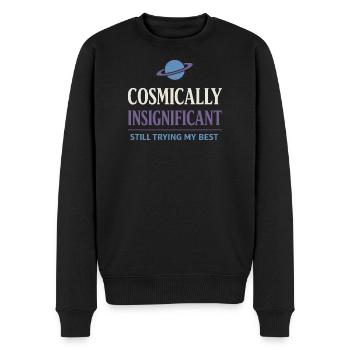 Existenzieller Humor, Nihilismus, Humor, - Männer Premium Bio Pullover - Schwarz - Vorne - Nico (187cm)
