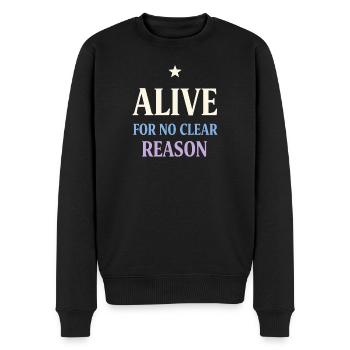 Existenzieller Humor, Nihilismus, Humor, - Männer Premium Bio Pullover - Schwarz - Vorne - Nico (187cm)