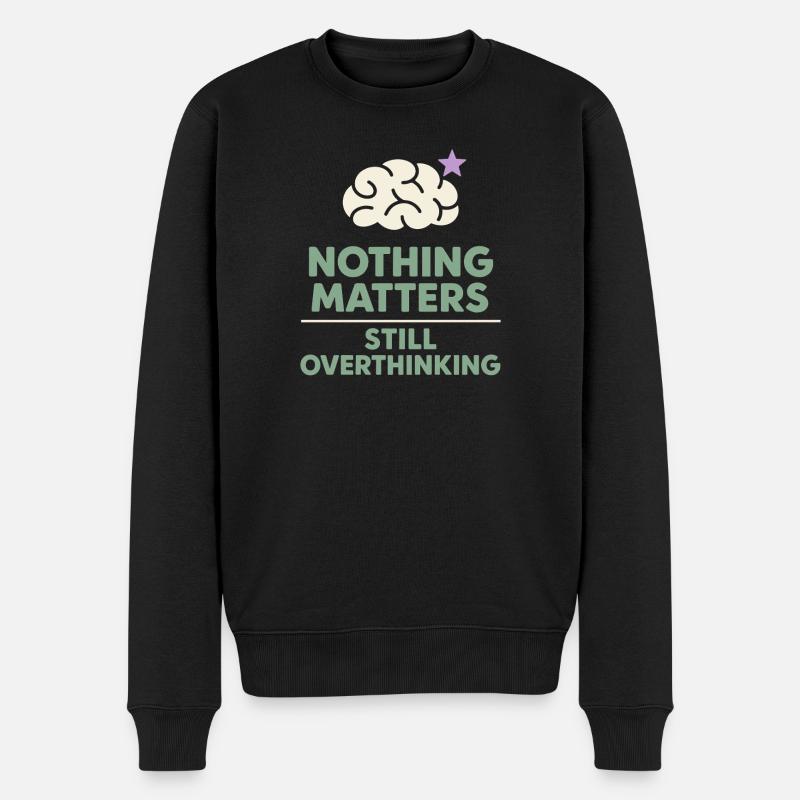 Humour existentiel, nihilisme, humour, - Pull Premium bio Homme - noir
